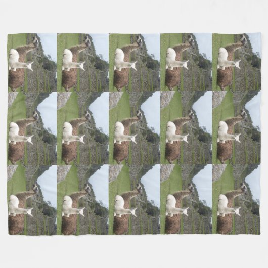Das Schicksal des benutzerdefinierten Llama-Tieres Fleecedecke (Vorderseite (Horizontal))