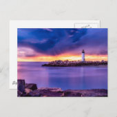 Das Schicksal des Leuchtturms tropischer Küste Postkarte (Vorne/Hinten)