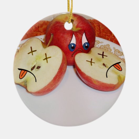 Das Schicksal eines Juicy Apple Keramik Ornament (Vorne)