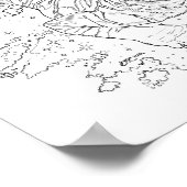 Das Schicksal in den Sternen Tiger-Farbseiten-Post Poster (Ecke)