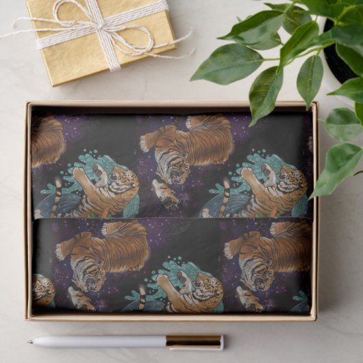 Das Schicksal in den Sternen-Tigerpatter Seidenpapier (Geschenk)