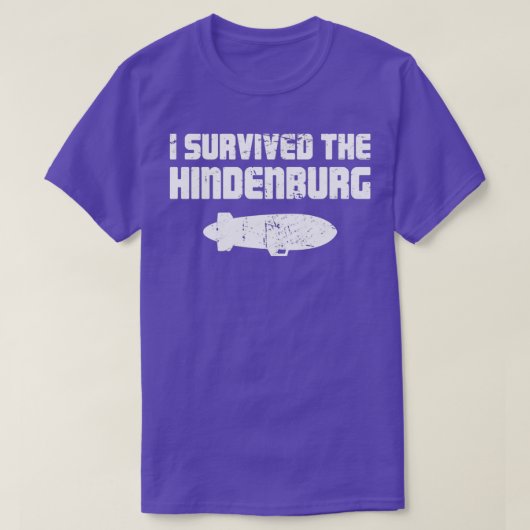 Das Schiff Blimp starrt die Hindenburger Katastrop T-Shirt (Design vorne)