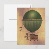Das Schiff Citronnier Steampunk-Maschine Postkarte (Vorne/Hinten)