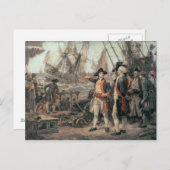 Das Schiff, das den Sieg versenkte, 1779 Postkarte (Vorne/Hinten)