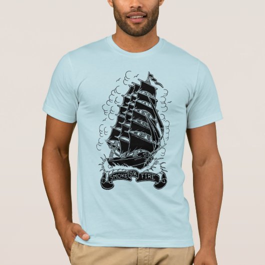 das Schiff der Männer T-Shirt (Vorderseite)