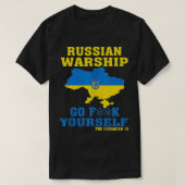 Das Schiff des russischen Krieges geht selbst T-Shirt (Design vorne)