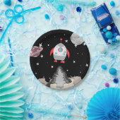 Das Schiff des Schwarzen Weltraums startet den Pla Pappteller (Party)