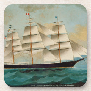 Das Schiff Fleetwing, Hong Kong-Bucht Getränkeuntersetzer