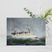Das Schiff im Tempest | Henri Rousseau (Stehend Vorderseite)