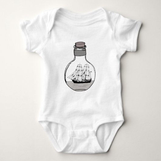 Das Schiff in der Glühlampe Baby Strampler (Vorderseite)