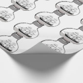 Das Schiff in der Glühlampe Geschenkpapier (Ecke)