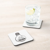 Das Schiff in der Glühlampe Getränkeuntersetzer (Rechte Seite)