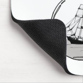 Das Schiff in der Glühlampe Mousepad (Ecke)