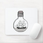 Das Schiff in der Glühlampe Mousepad (Mit Mouse)