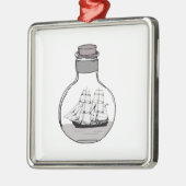 Das Schiff in der Glühlampe Ornament Aus Metall (Links)