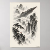 Das Schiff jenseits der Kiefern Poster (Vorne)