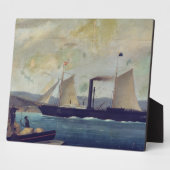 Das Schiff "Mallorca", auf dem George Sand und Cho Fotoplatte (Seite)