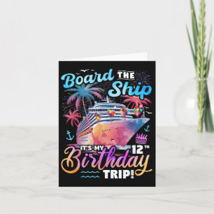 Das Schiff nimmt an seiner 12. Geburtstagsreise Kr Karte