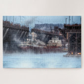 Das Schiff Philip R Clarke in zwei Häfen Minnesota Puzzle (Horizontal)
