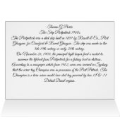 Das Schiff Portpatrick 1900er (Innenansicht Horizontal (Oben))