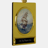 Das Schiff Portpatrick 1900er Banner-Ornament Gold (Rechts)