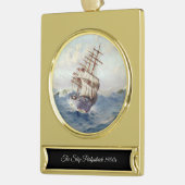 Das Schiff Portpatrick 1900er Banner-Ornament Gold (Links)