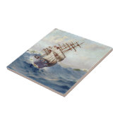 Das Schiff Portpatrick 1900er Fliese (Seite)