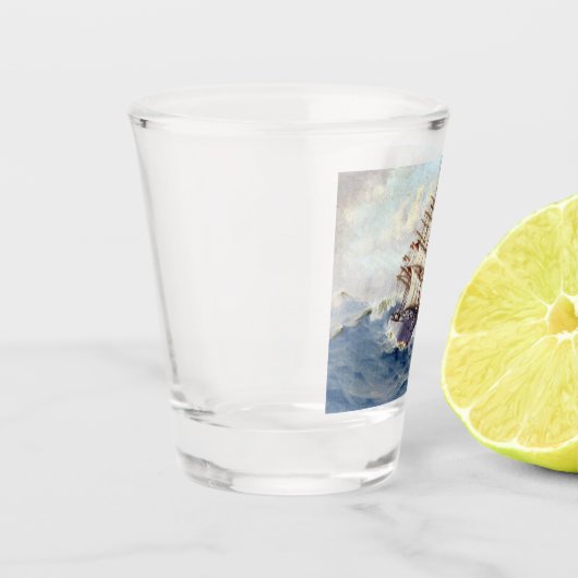 Das Schiff Portpatrick 1900er Schnapsglas (Links)