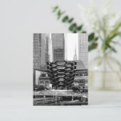 Das Schiff und das Empire State Gebäude Postkarte (Stehend Vorderseite)