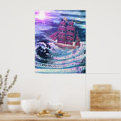 Das Schiff "von Gott Behalten" Poster (Küche)