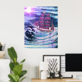 Das Schiff "Von Gott bewahrt" Poster (Heimbüro)