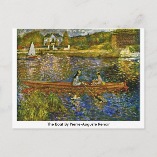 Das Schiff von Pierre-Auguste Renoir Postkarte (Vorderseite)