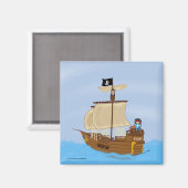 Das Schiff WIth Pirates Magnet (Vorderseite/Rückseite)