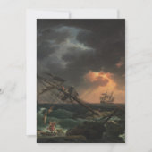 Das Schiffbruch von Claude-Joseph Vernet Einladung (Vorderseite)