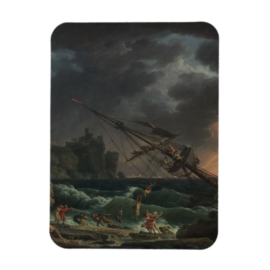 Das Schiffbruch von Claude-Joseph Vernet Magnet (Vertikal)