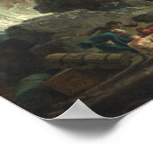 Das Schiffswrack - Claude-Joseph Vernet Kunst Poster (Ecke)