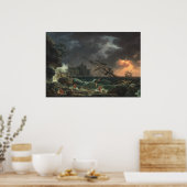 Das Schiffswrack - Claude-Joseph Vernet Kunst Poster (Küche)
