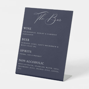 Das Schild "Bar List Pedestal"