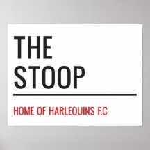 Das Schild der Stoop Stadium Street