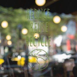 Das Schild "Öko StoreFront" Recycle die Wiederverw