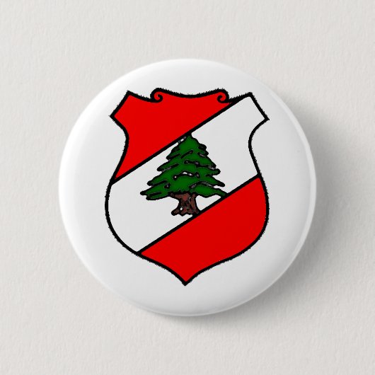 Das Schild vom Libanon Button (Vorderseite)