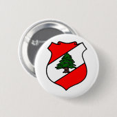 Das Schild vom Libanon Button (Vorne & Hinten)