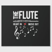 Das schillernde Herz der Musik Geschenkpapier (Flach)