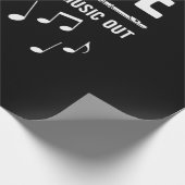 Das schillernde Herz der Musik Geschenkpapier (Ecke)