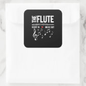 Das schillernde Herz der Musik Quadratischer Aufkleber (Tasche)