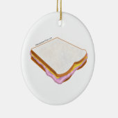 Das Schinken-Sandwich Keramik Ornament (Rechts)