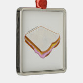 Das Schinken-Sandwich Silbernes Ornament (Rechts)
