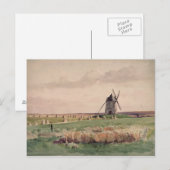 Das Schlachtfeld der Crecy, 26 August, 1346 Postkarte (Vorne/Hinten)