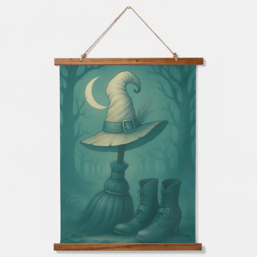 Das Schlachtfeld der Hexen Wandteppich Mit Holzrahmen (Vorderseite)