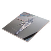 Das Schlachtschiff New Jersey von oben Fliese (Seite)